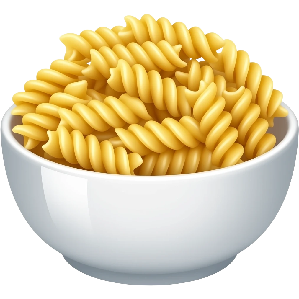 fusilli in a bowl emoji