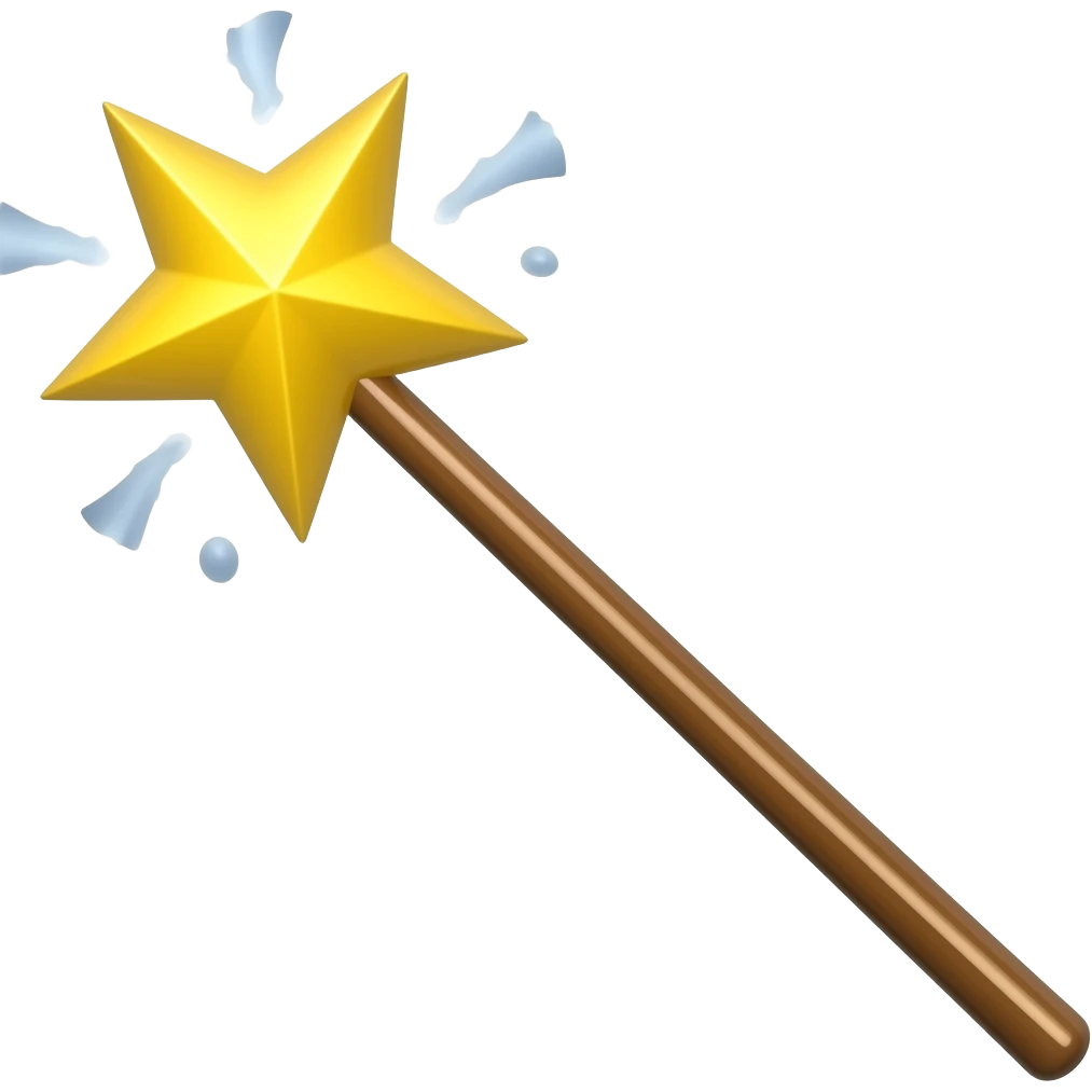 Nice minimal magic emoji emoji