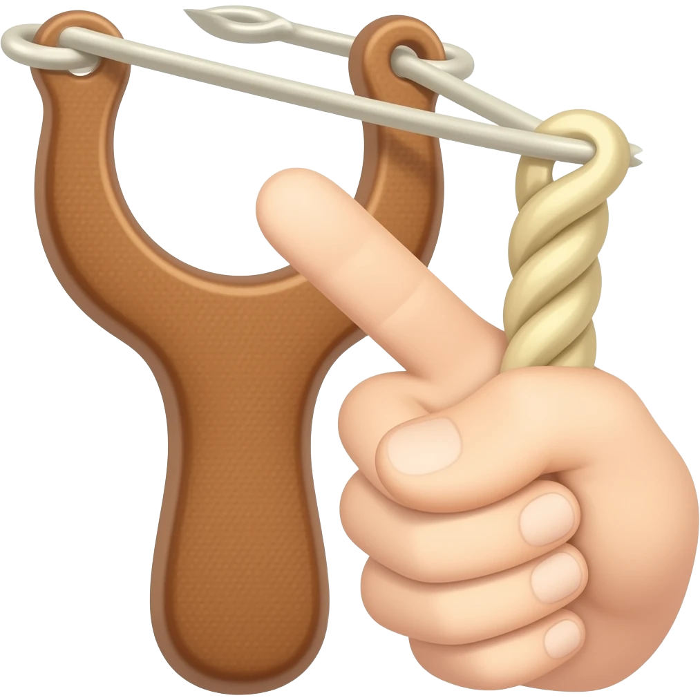 a slingshot emoji