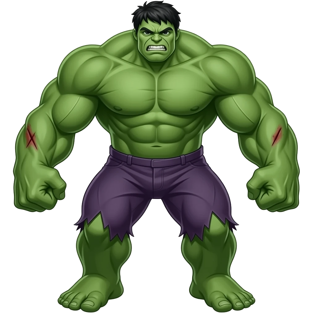 Hulk full body emoji