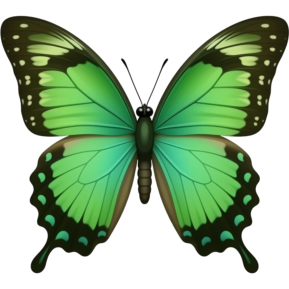 Green 🦋 emoji