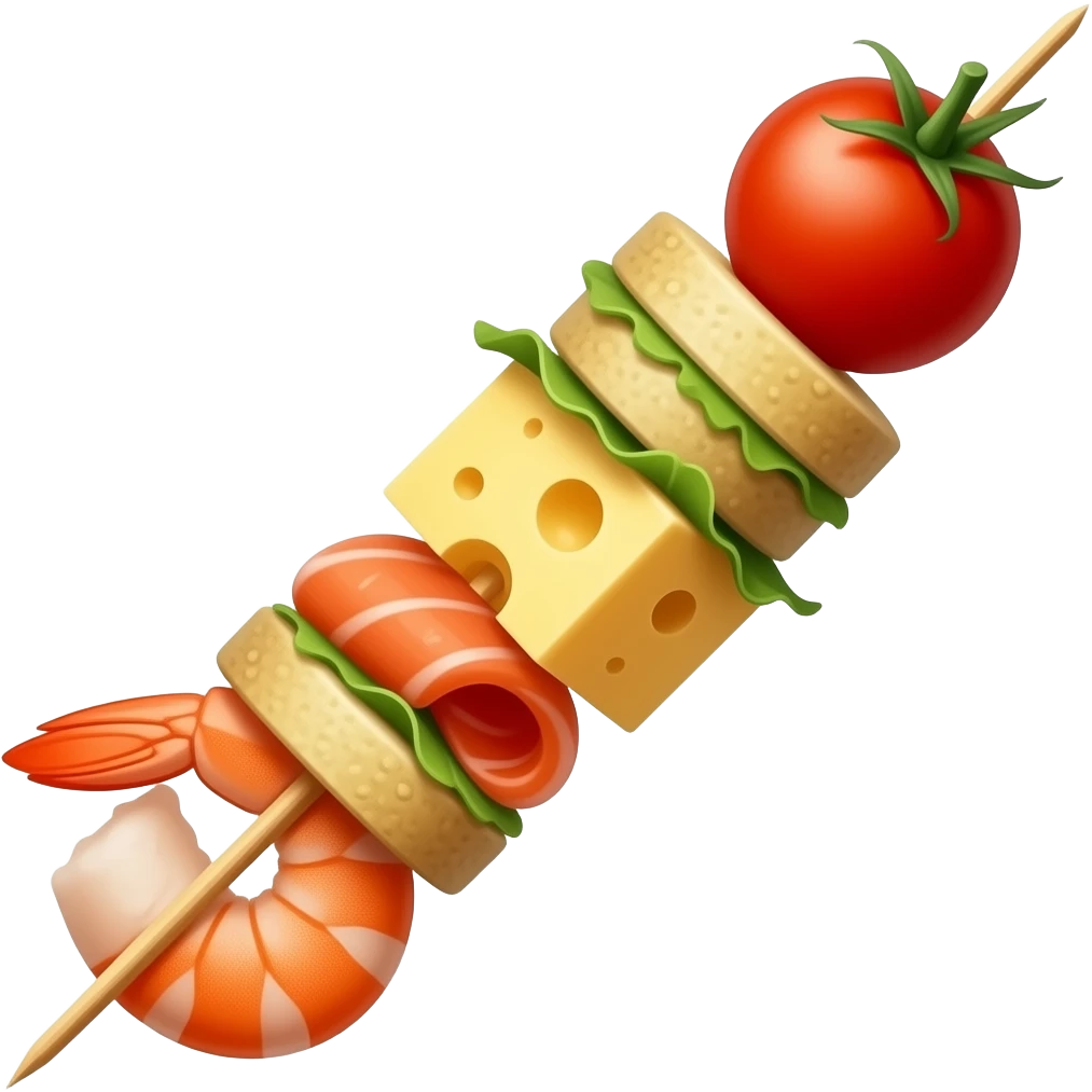 Skewer canape emoji