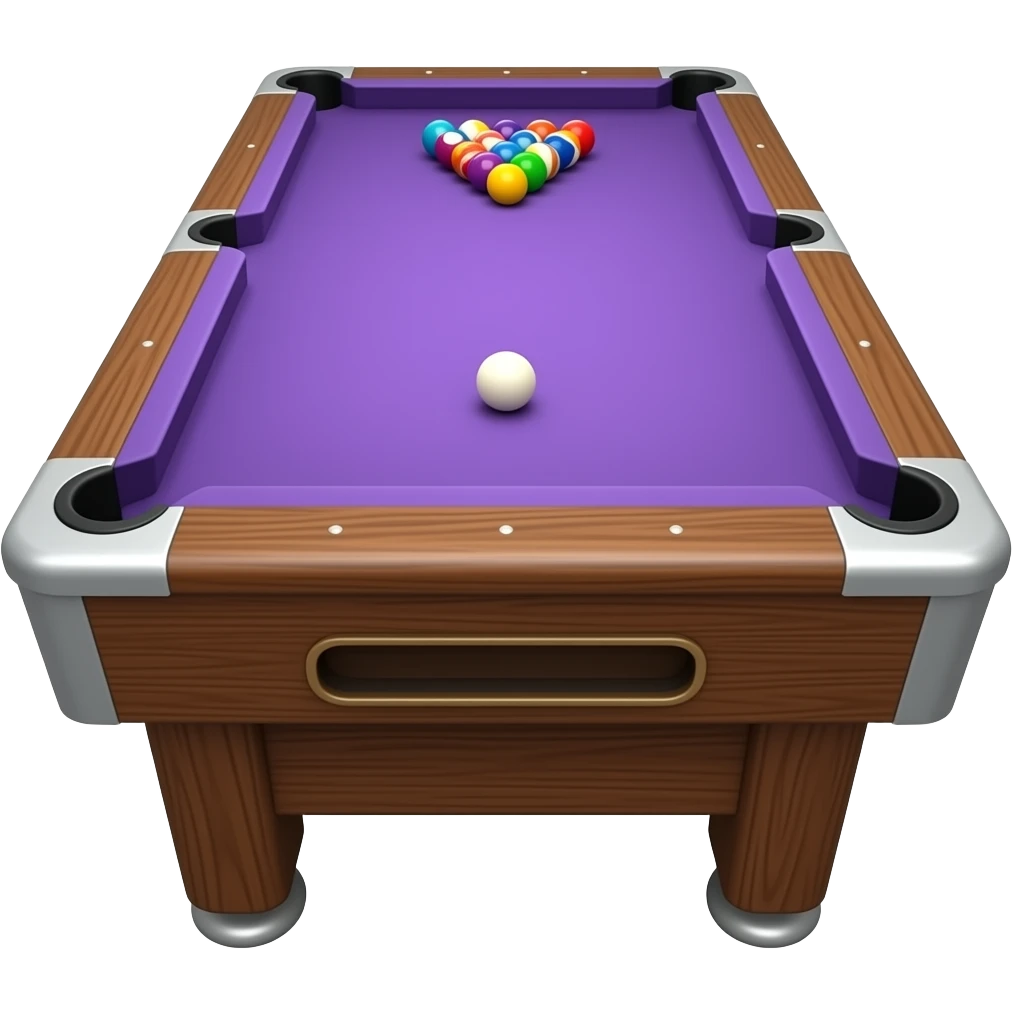 purple pool table emoji