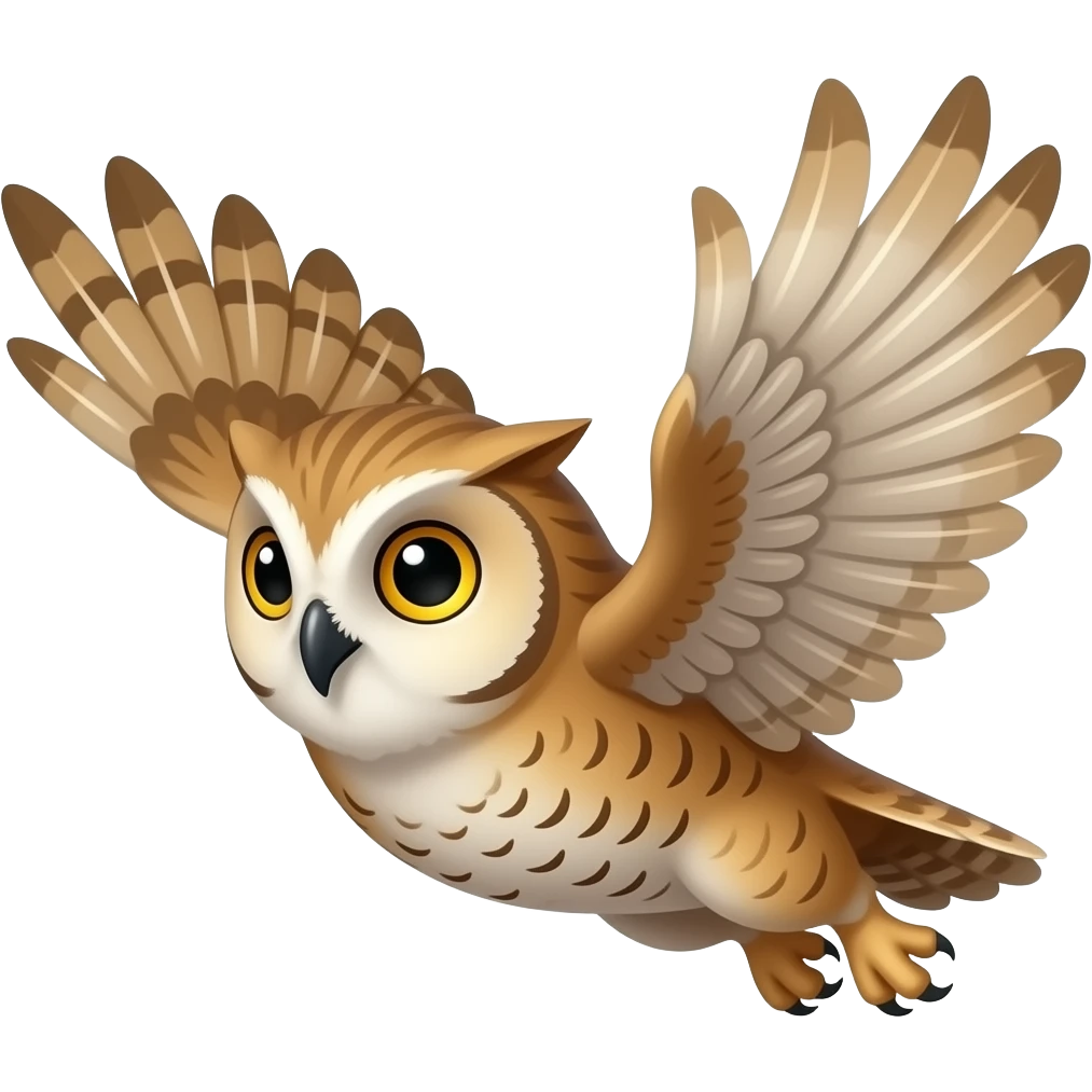 Owl flying emoji