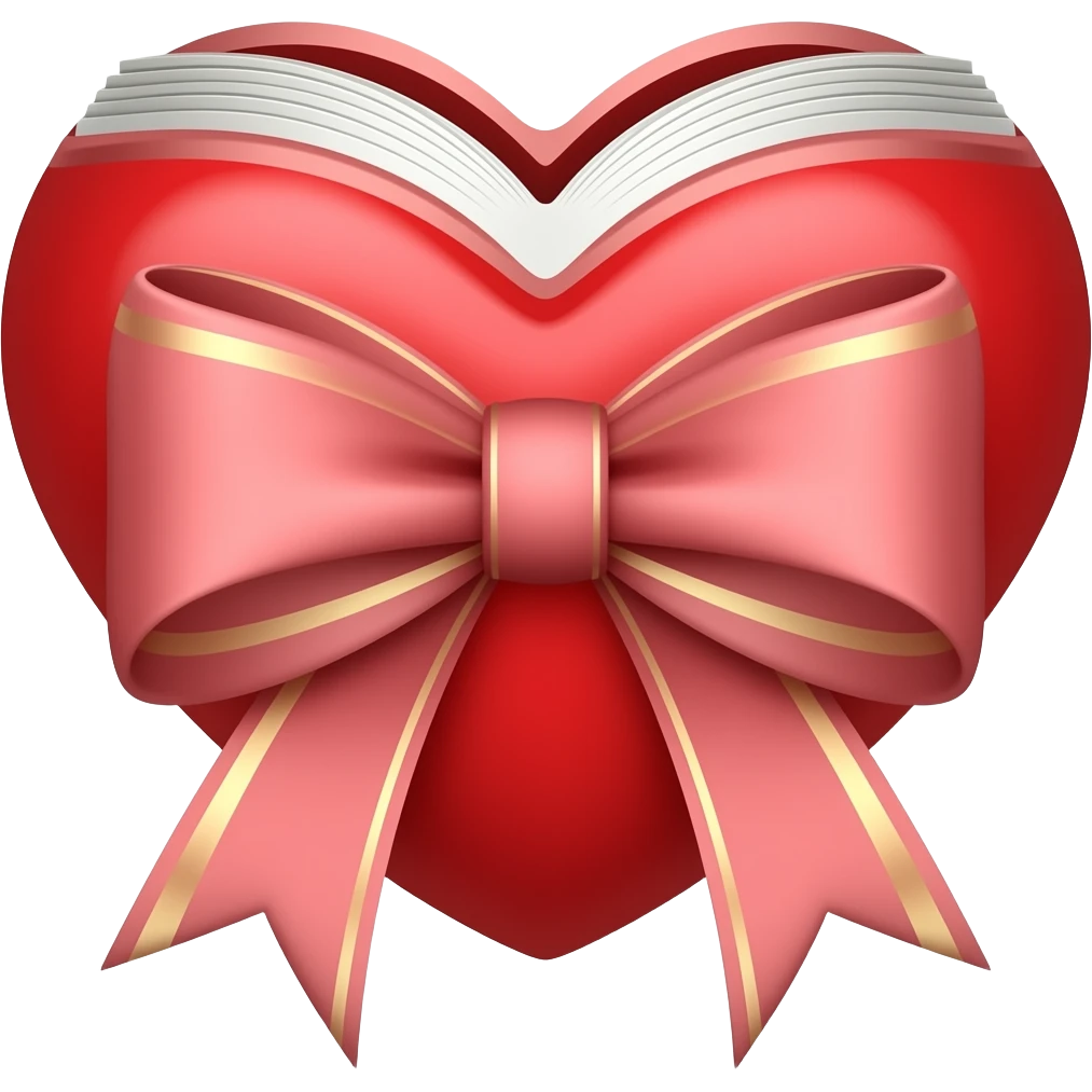 💗🎀📚 emoji