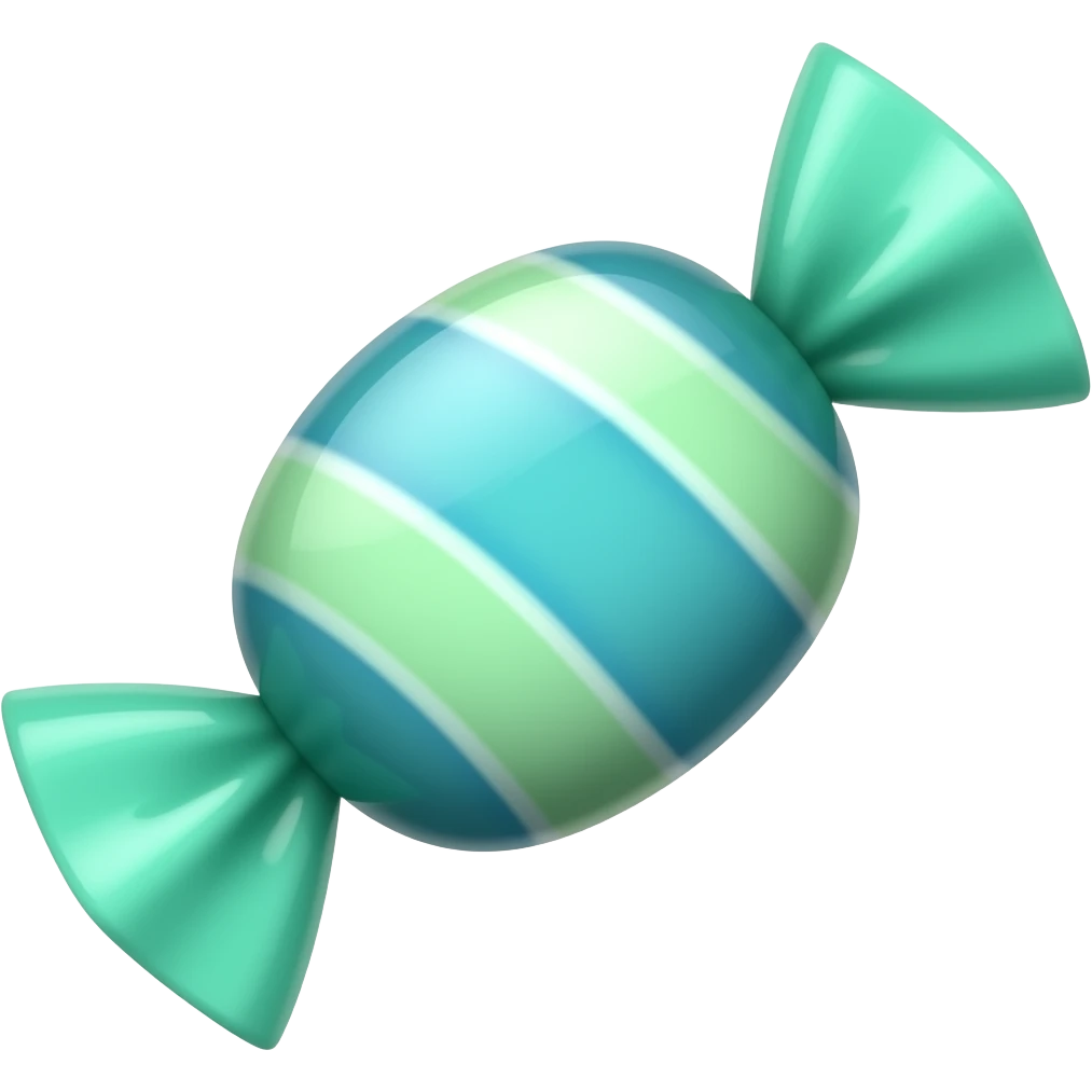 Mint candy emoji