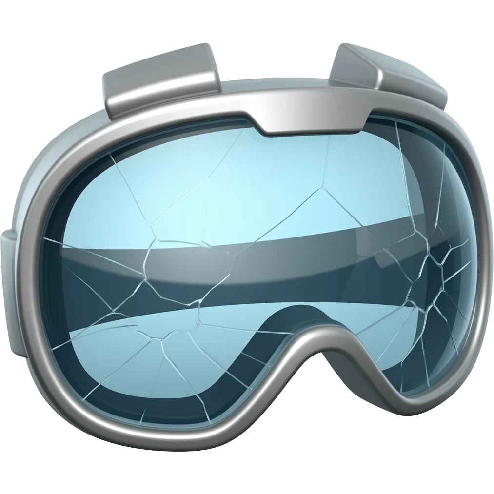 cracked goggles emoji