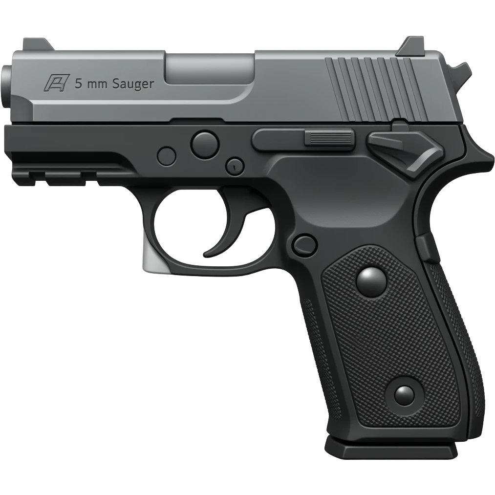 Make a cut and paste emoji of a sig saur x5 9mm emoji