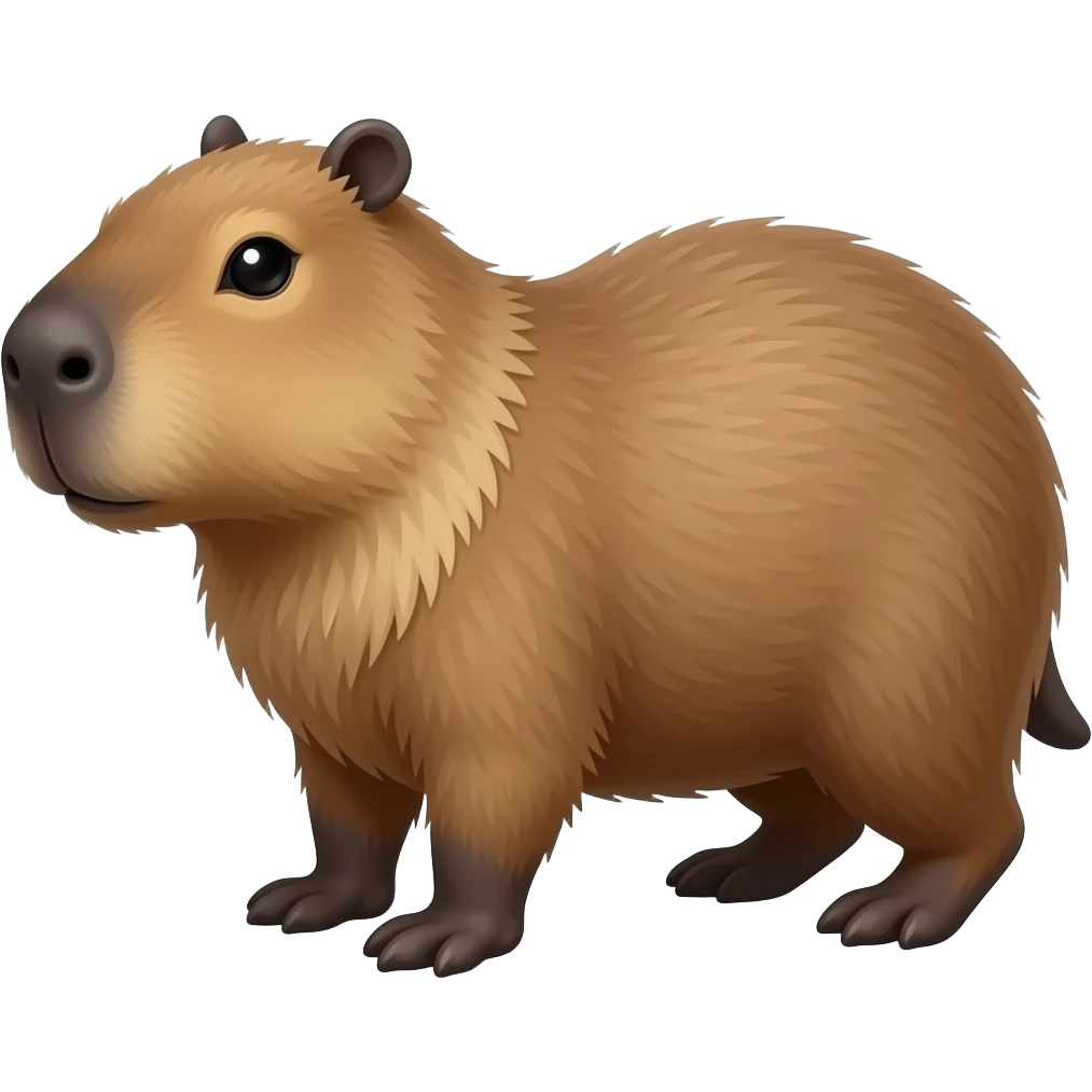 Capybara gymnastics emoji