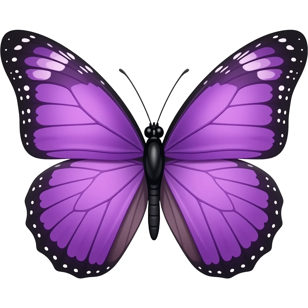 Purple butterfly emoji