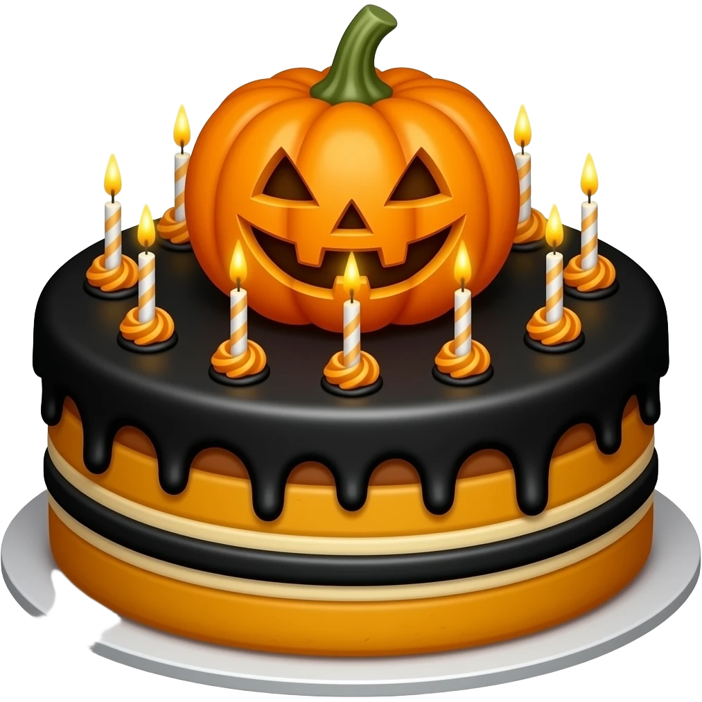 Halloween cake emoji