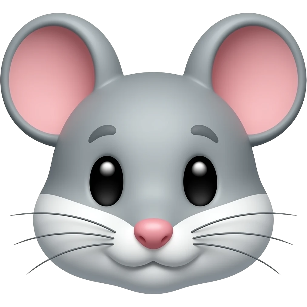 Cute mouse face emoji