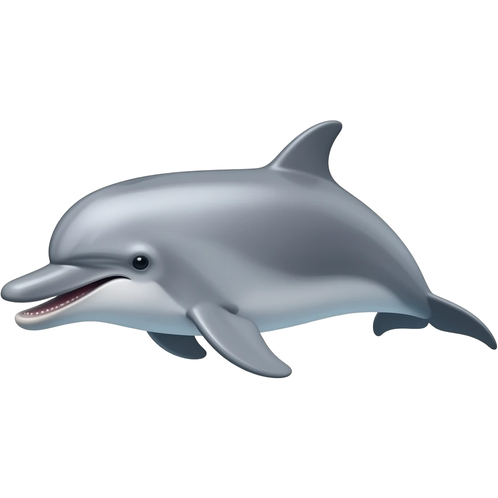 Pink river dolphin emoji