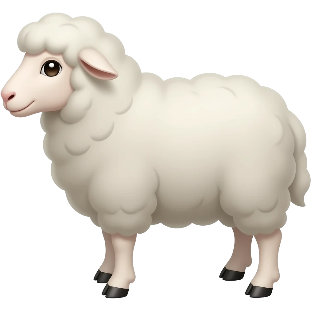Sheep 2D emoji