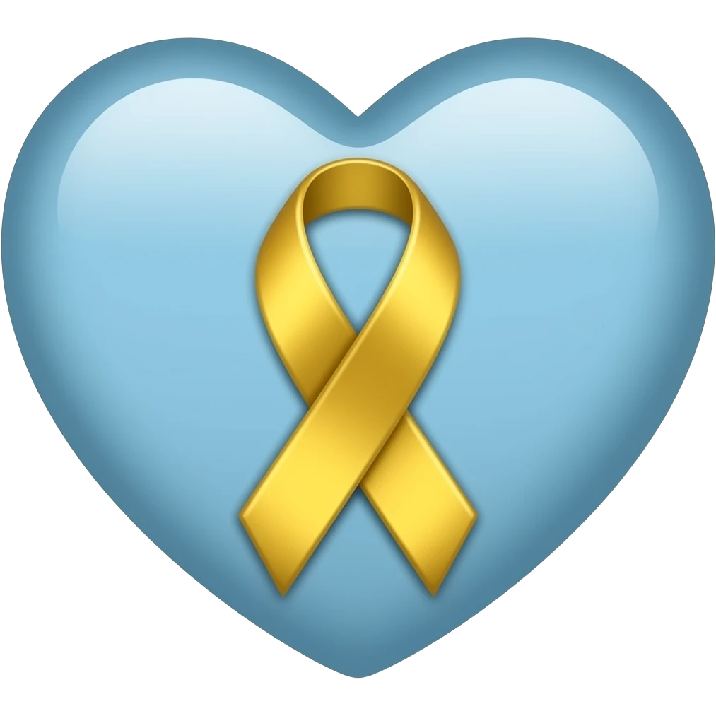 autism heart shaded like ios emoji