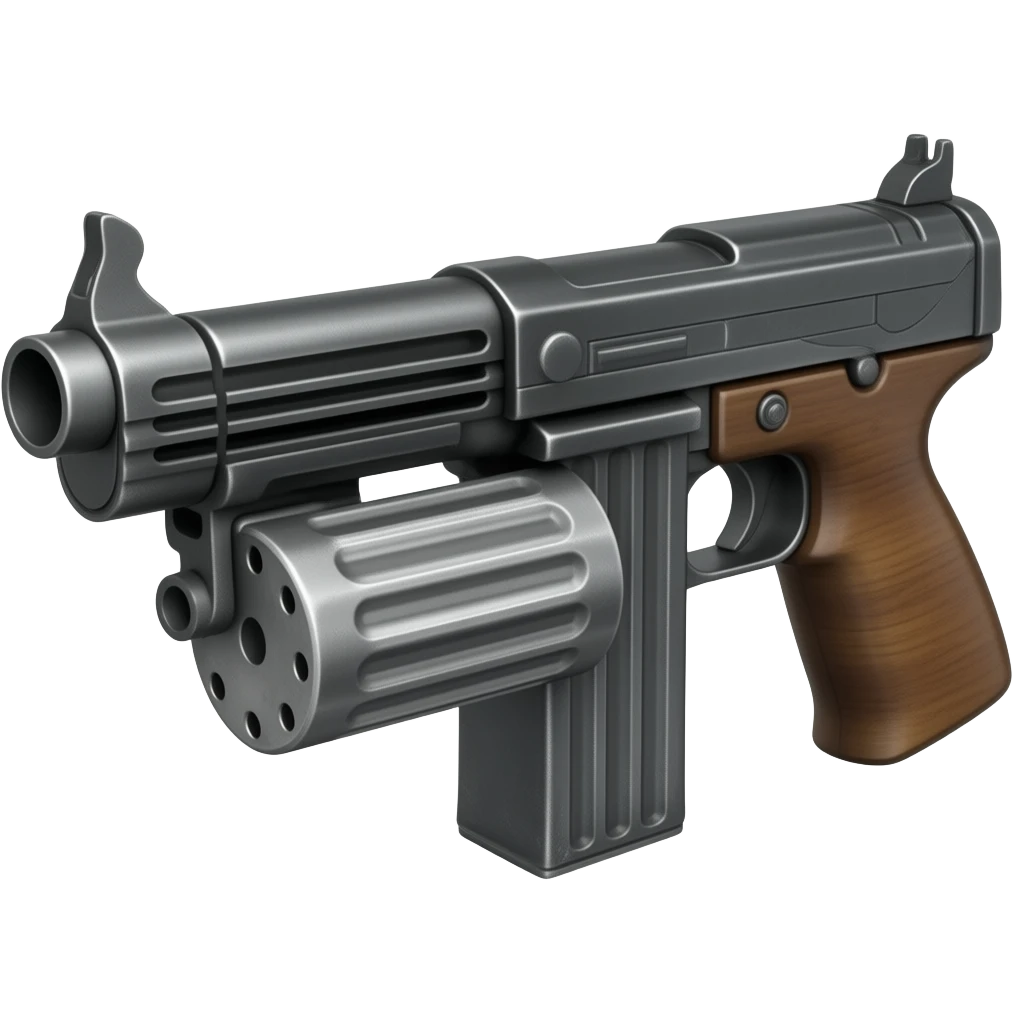 Colt Model 1921A Thompson with a 100-round drum magazine emoji | AI ...