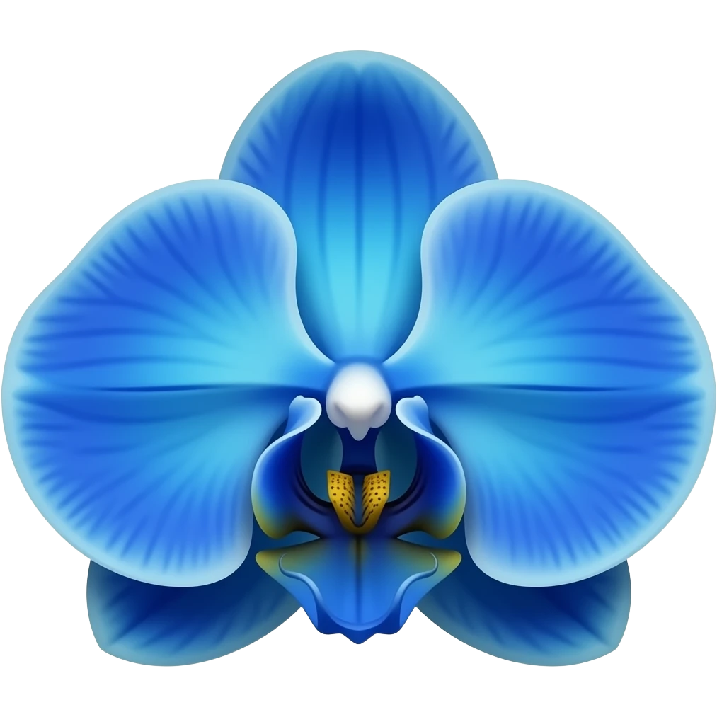 blue orchid emoji