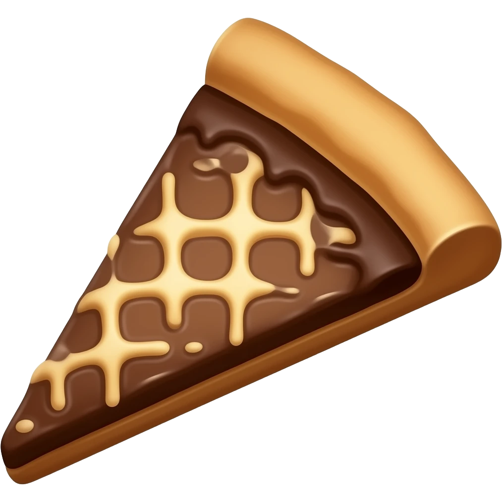 Chocolate pizza emoji