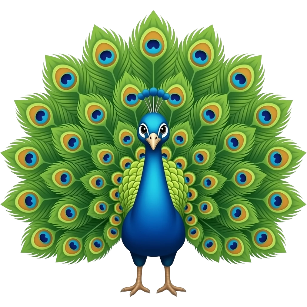 Peacock emoji