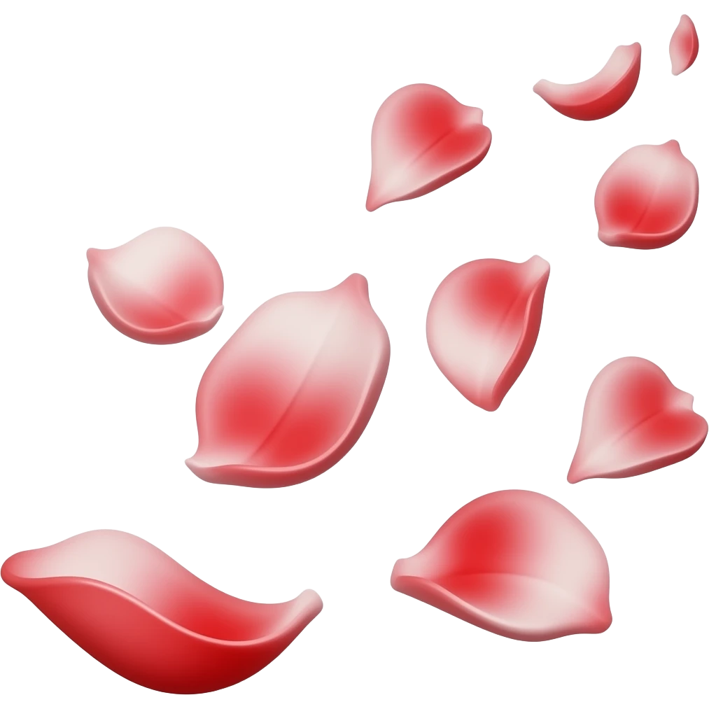 falling crimson petals emoji