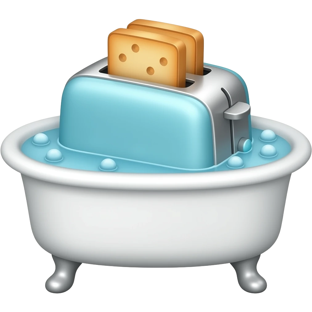 toaster bath emoji