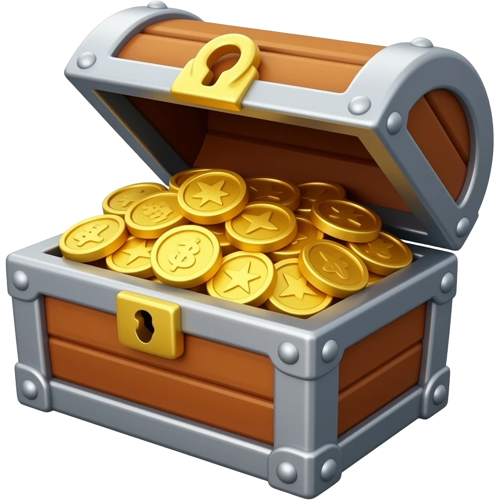 cofre del tesoro abriendoce emoji