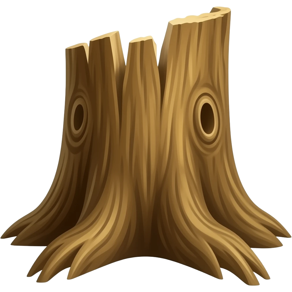 break down tree emoji