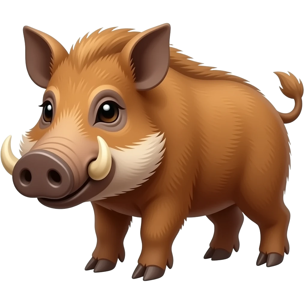 Red river wild boar red hog emoji