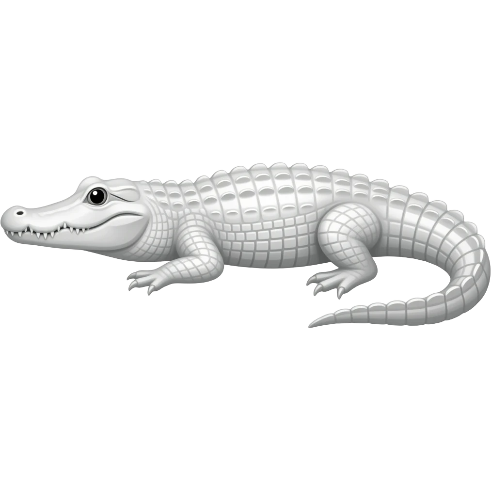 White alligator emoji
