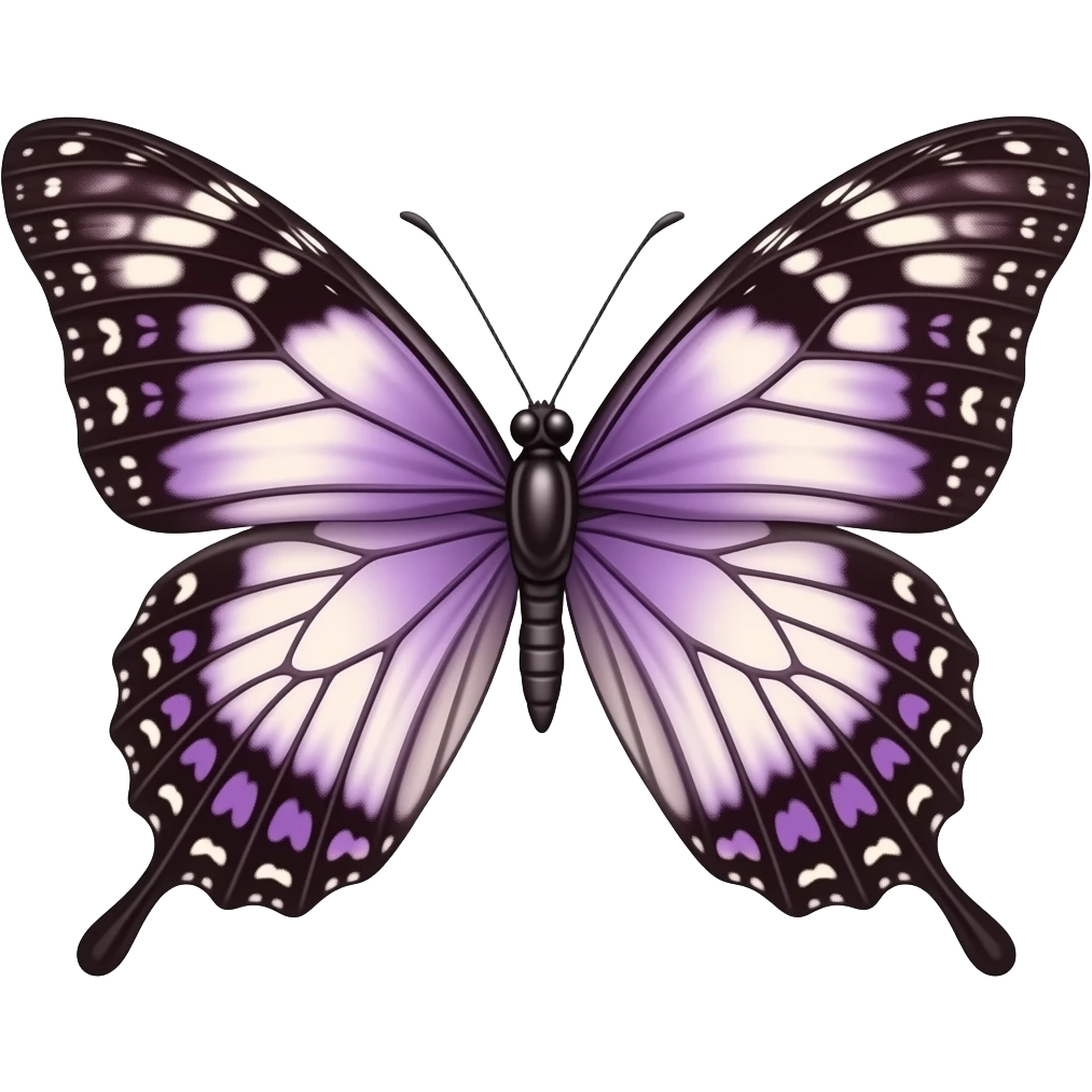 borboleta roxa emoji