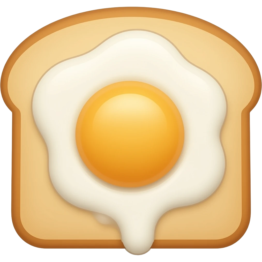 Cooked toast emoji