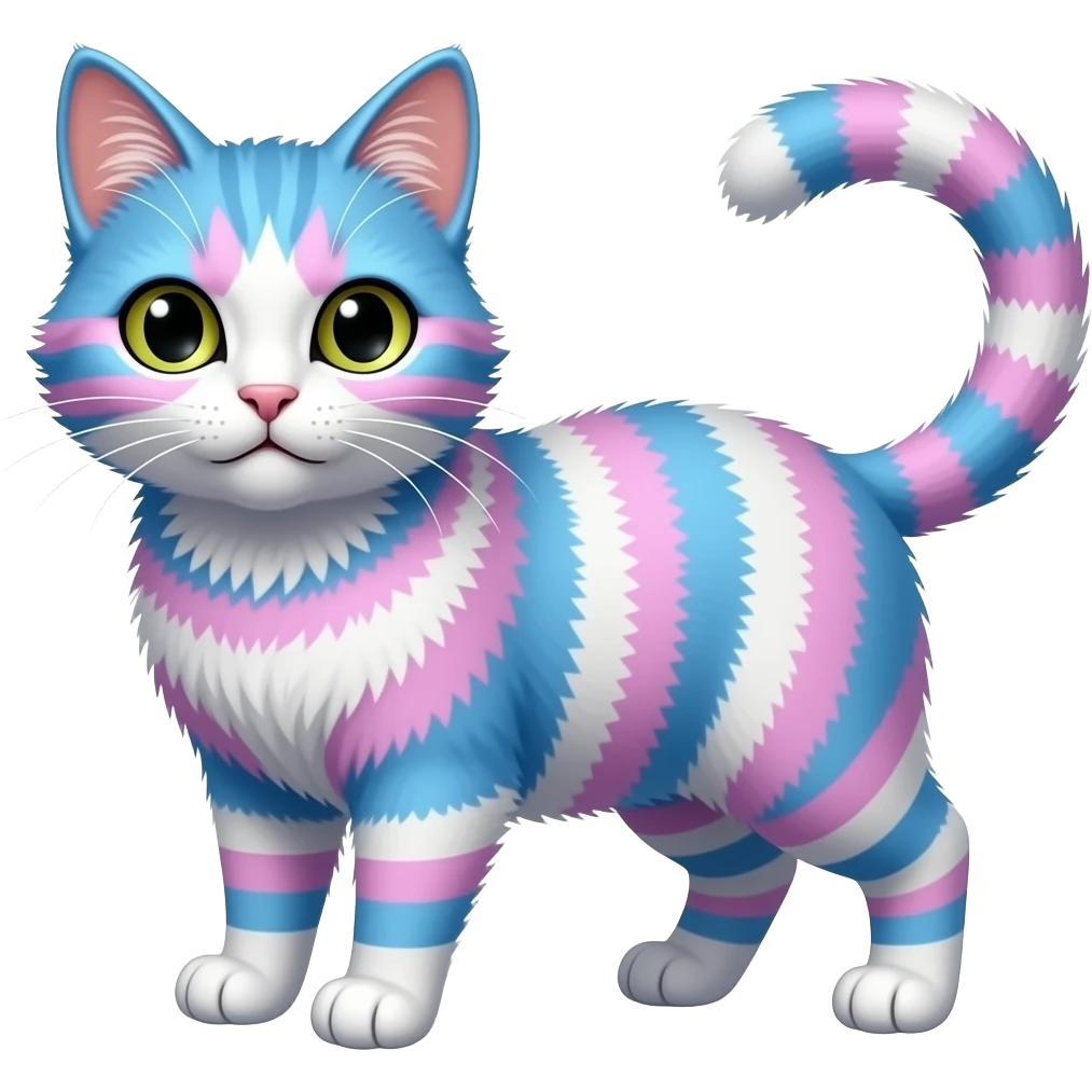 Make and emo trans cat emoji