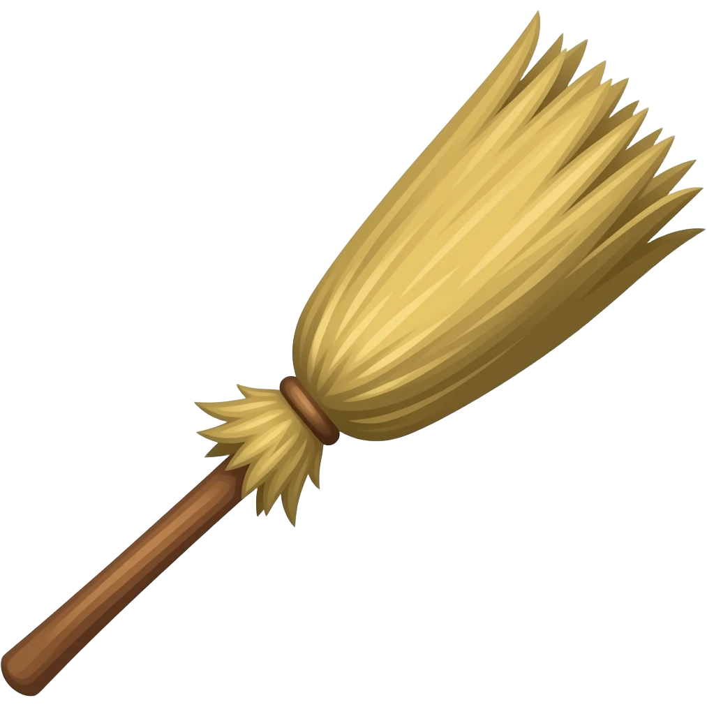 witches broom emoji