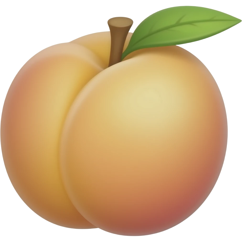 Peach fruit emoji