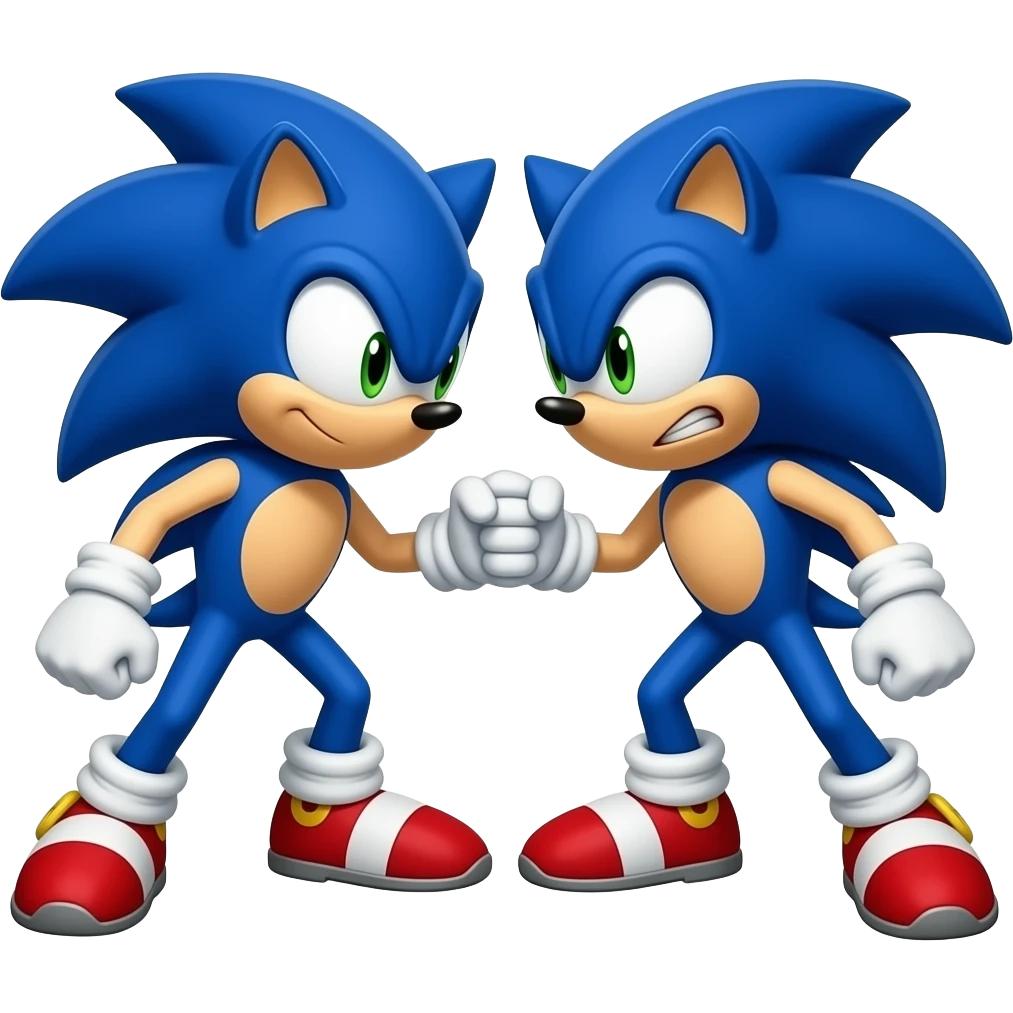 Sonic VS  sonic emoji