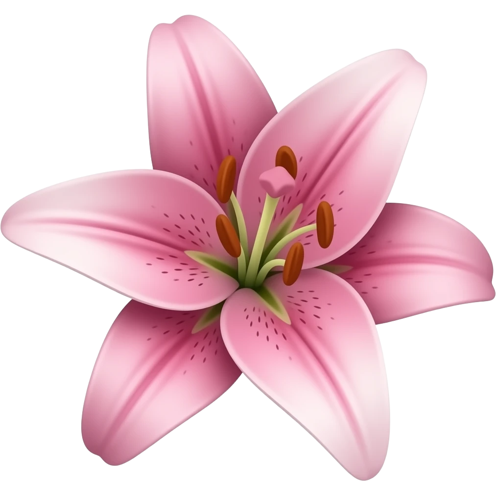 pink lily emoji