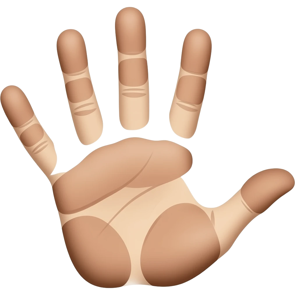 human hand print emoji