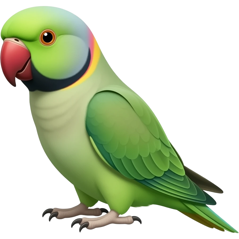 Ring neck parakeet emoji