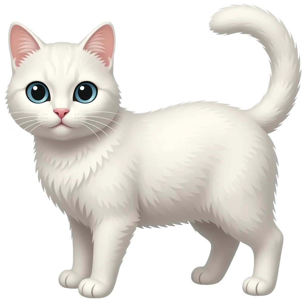 Gato branco emoji