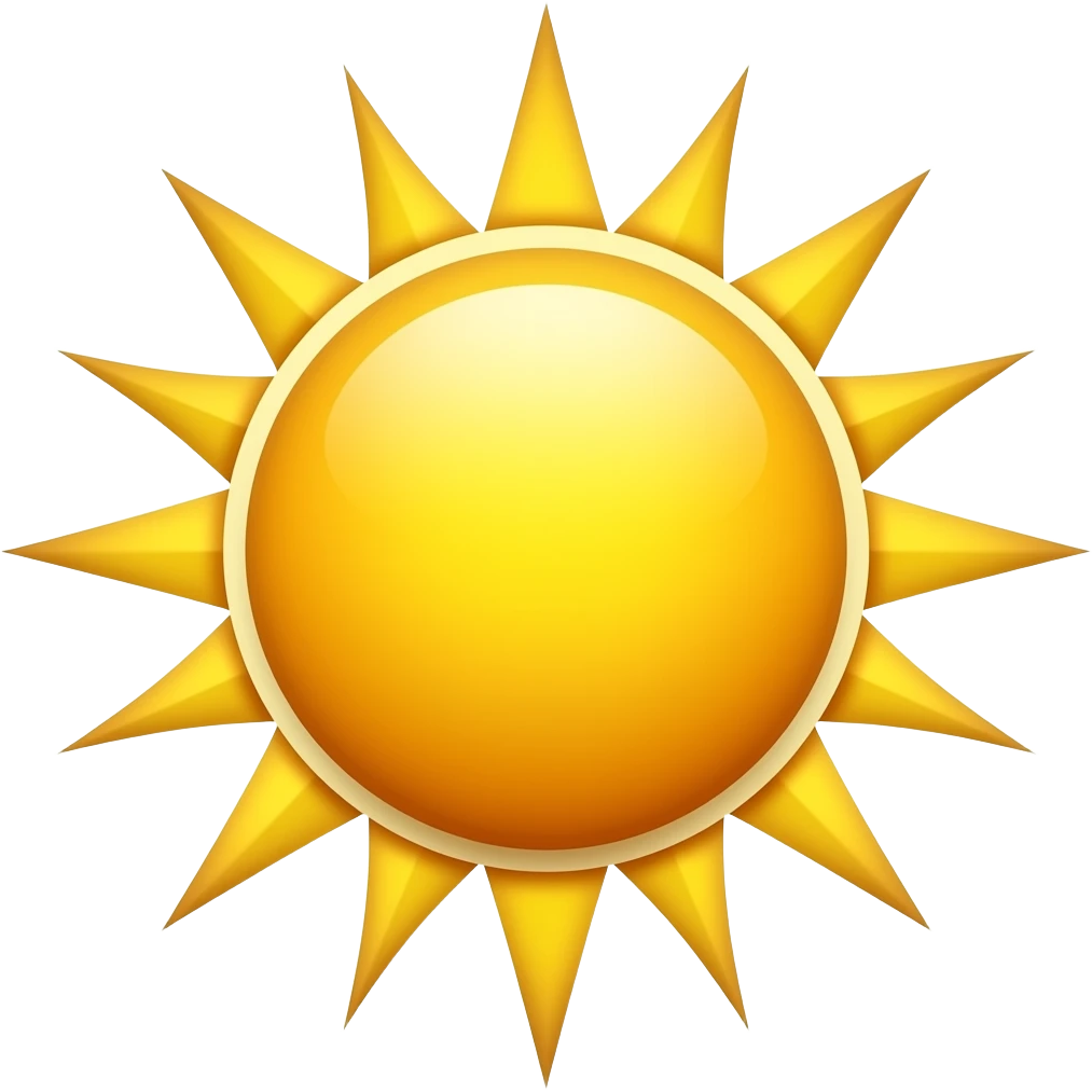 Sun emoji