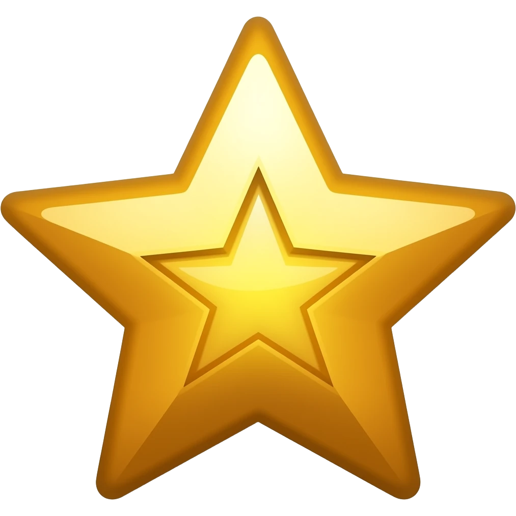 Emojii de brilho NÃO ESTRELA emoji