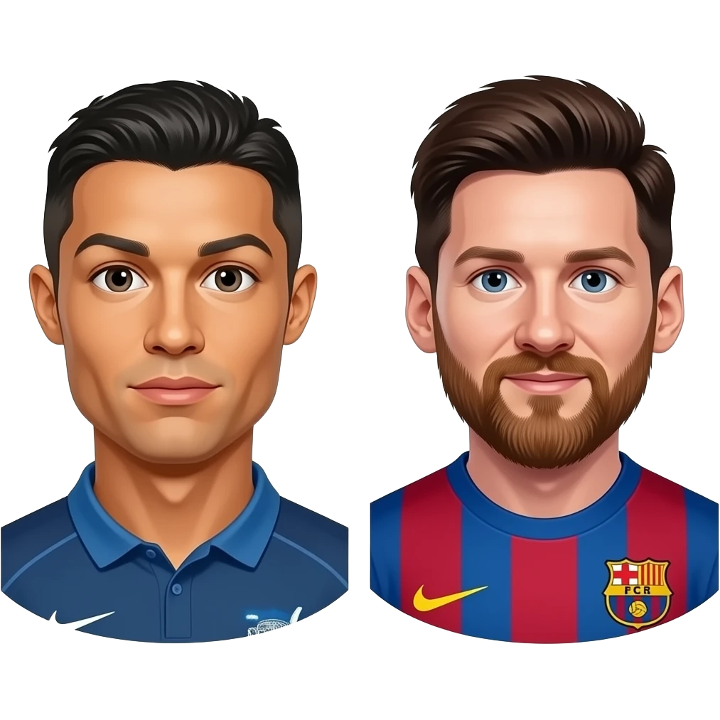 Cr7 and messi emoji