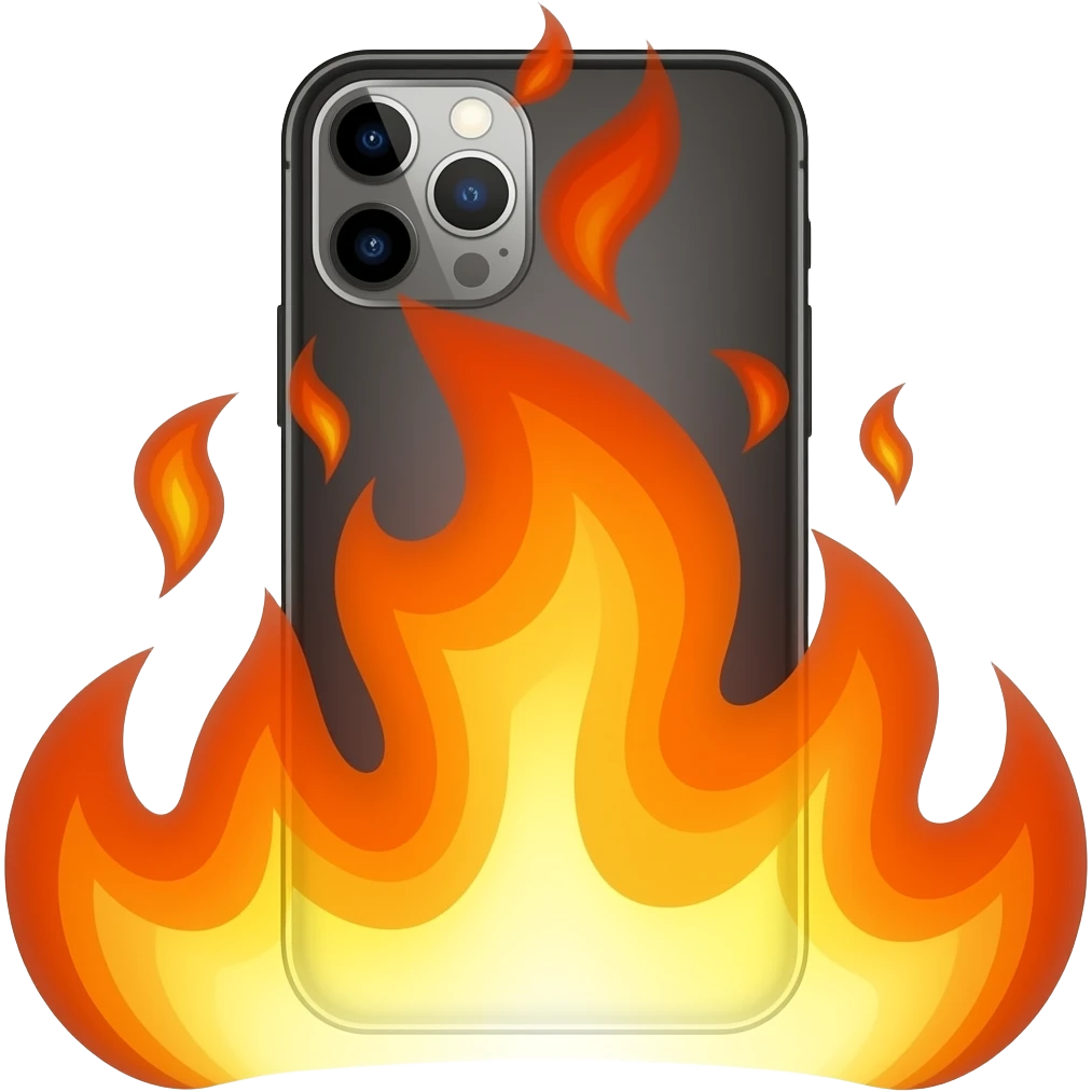 Fogo do iphone emoji