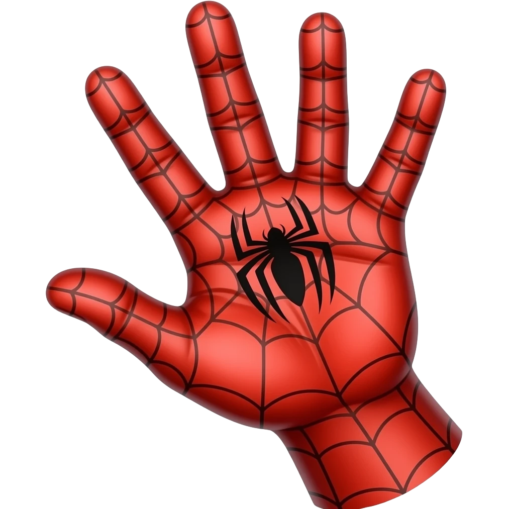 Spiderman hand emoji