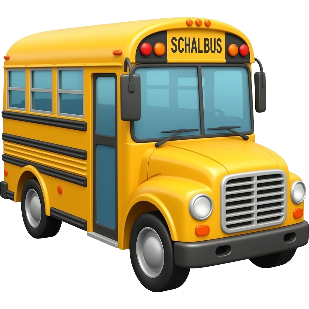 school bus emoji
