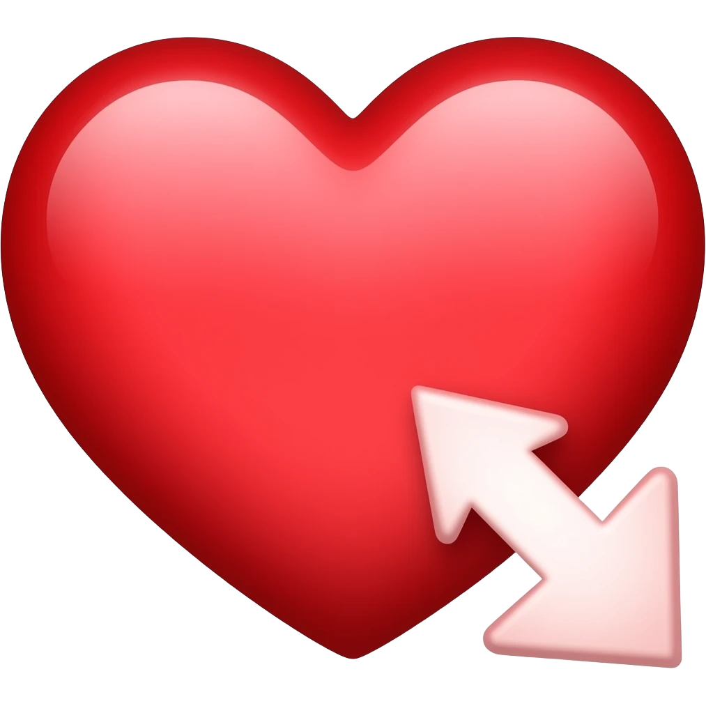 Serce i strzała emoji