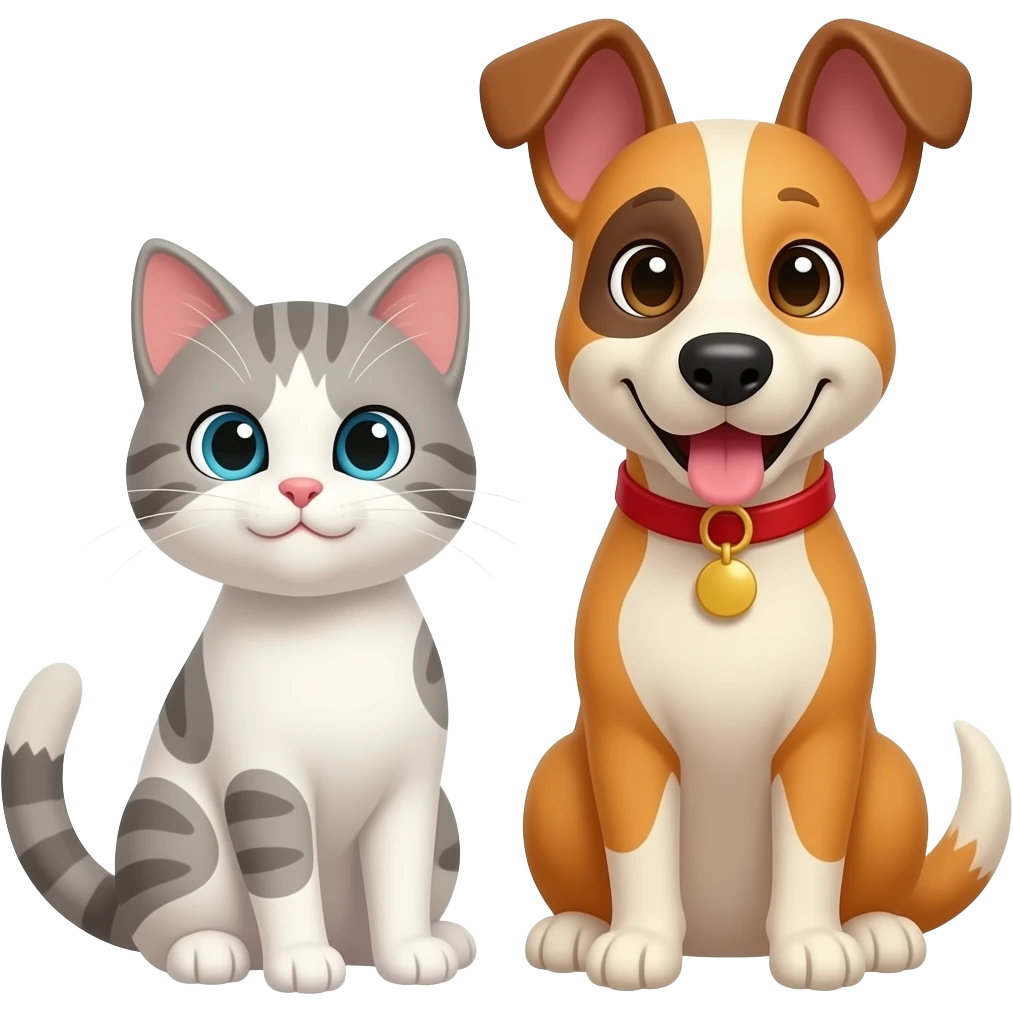 cat dog emoji