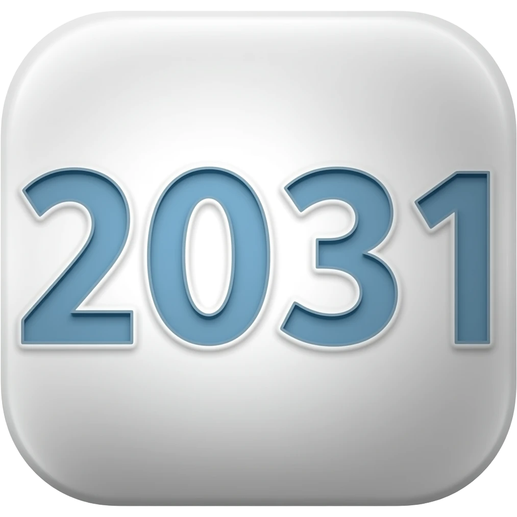 2031 Number emoji