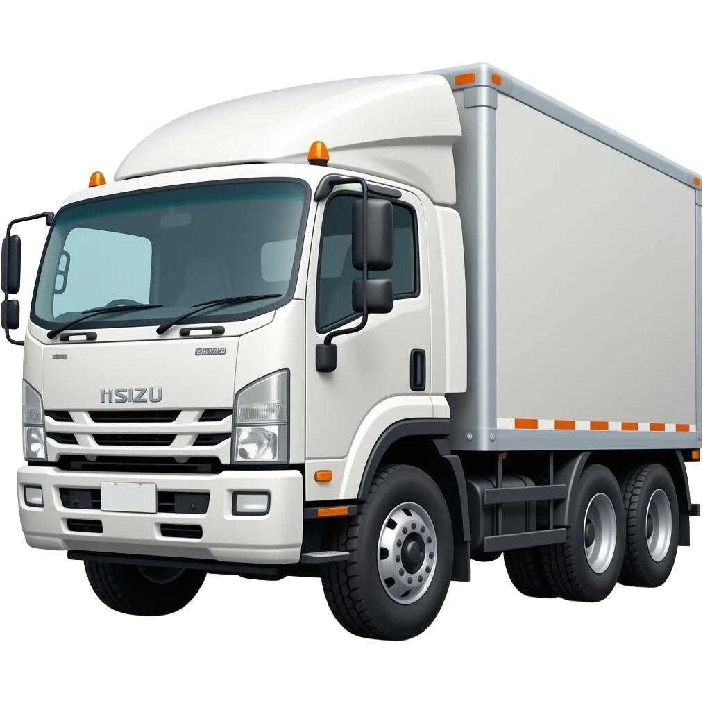 camion 6 roues isuzu nrr avec petite boite dompeuse emoji