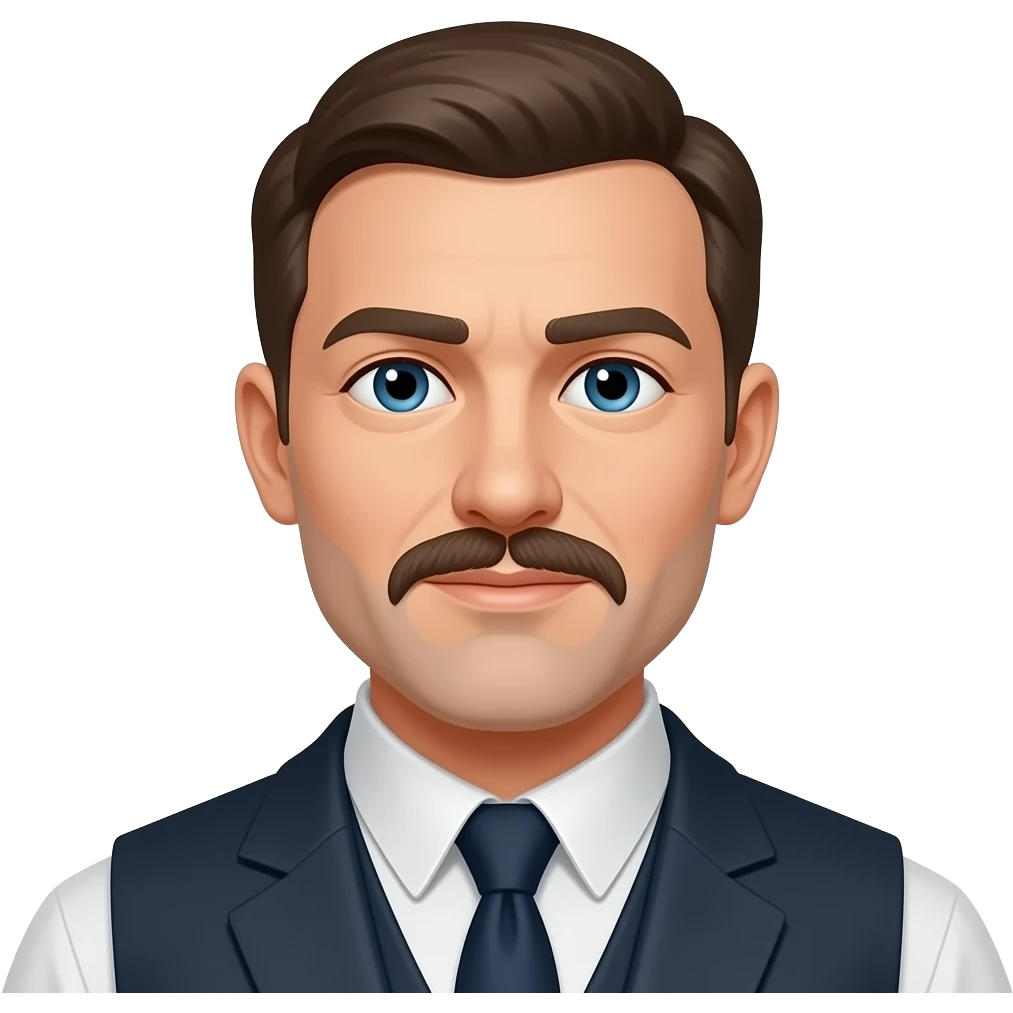 Amish white man with no hat and small chin hair emoji